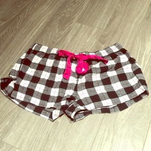 Gingham sleep shorts - Cereal